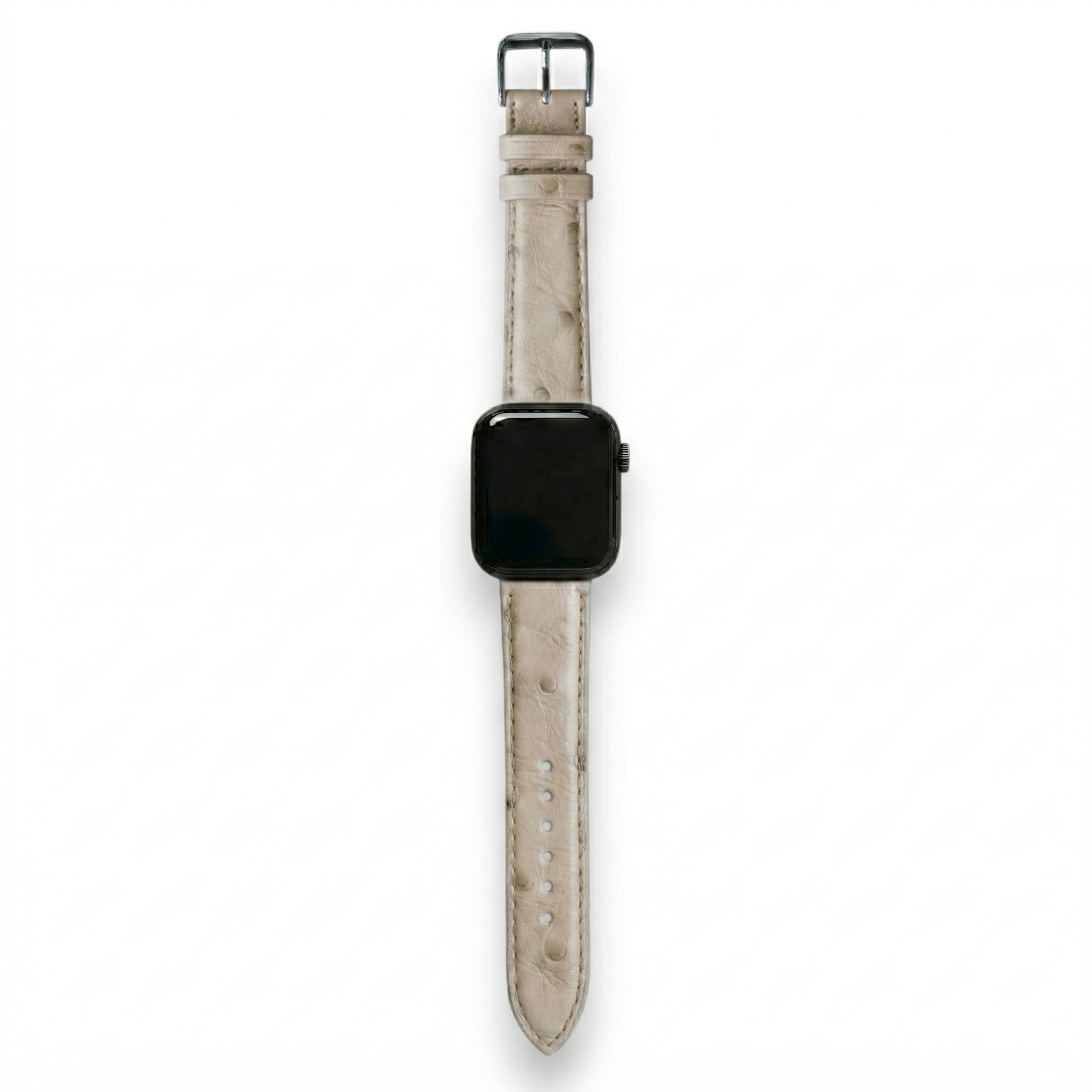 Bracelet de Montre Autruche Crème
