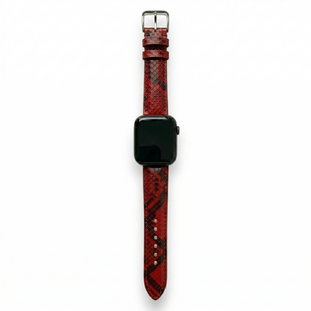 Bracelet de Montre Python Rouge