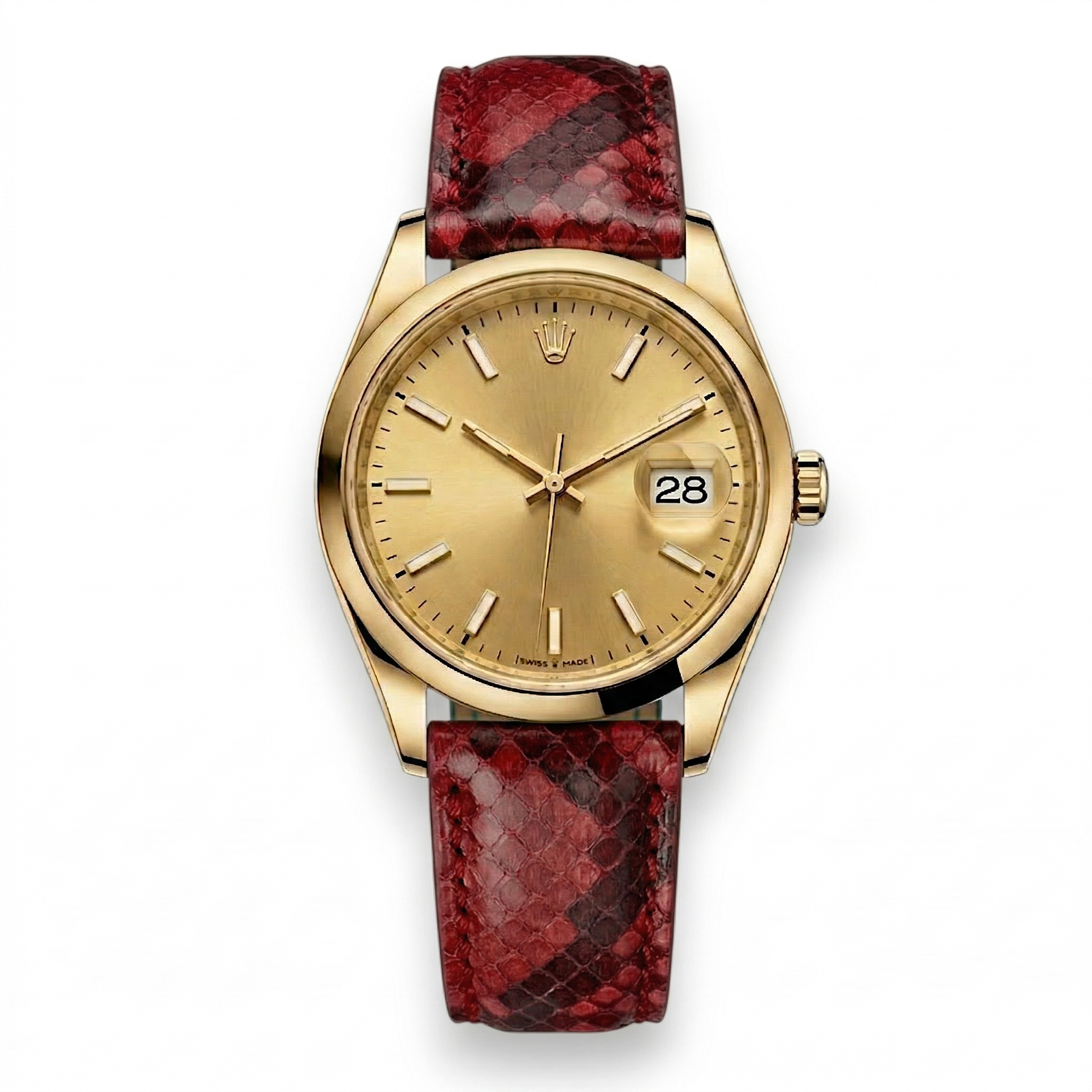 Bracelet de Montre Python Rouge