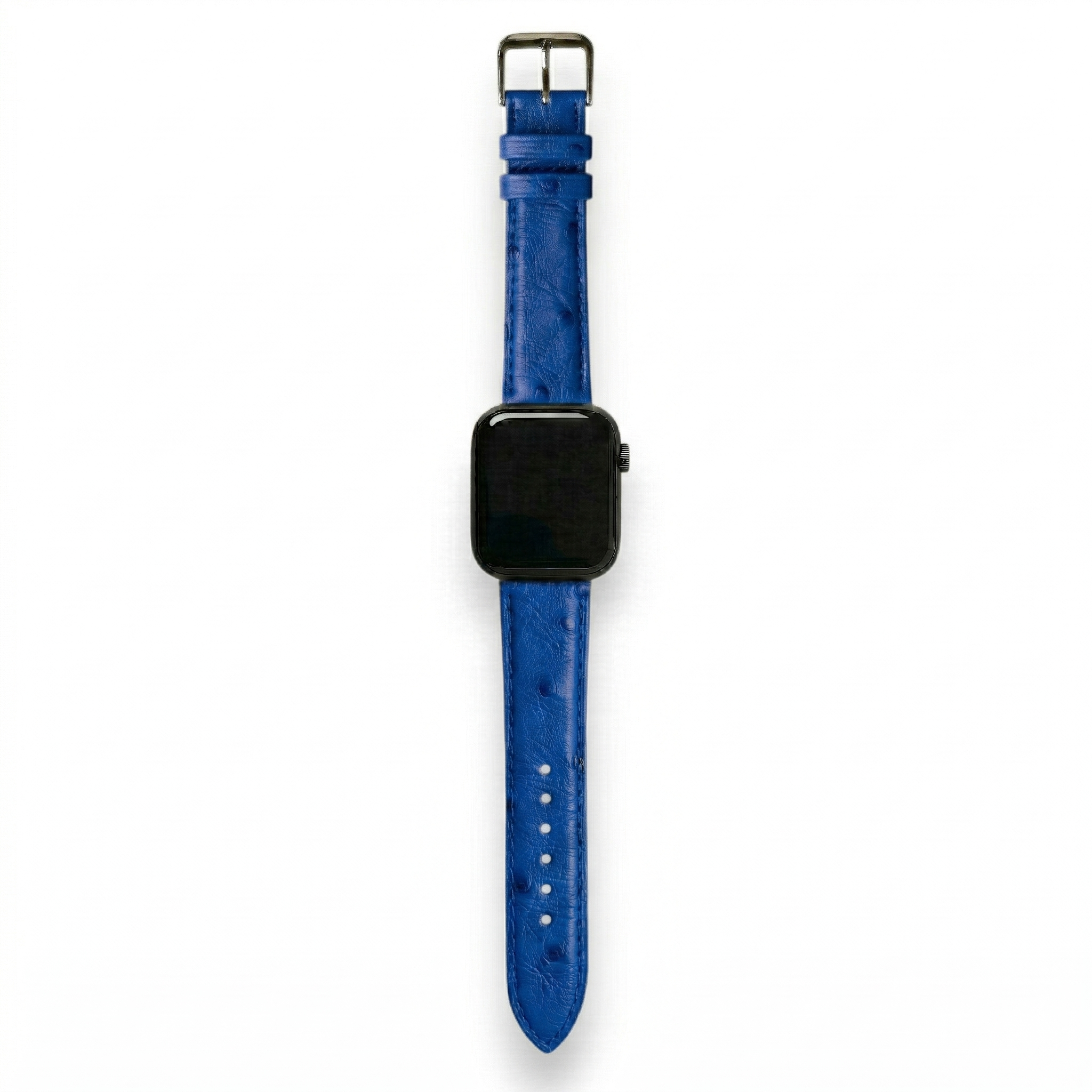 Bracelet de Montre Autruche Bleu Électrique