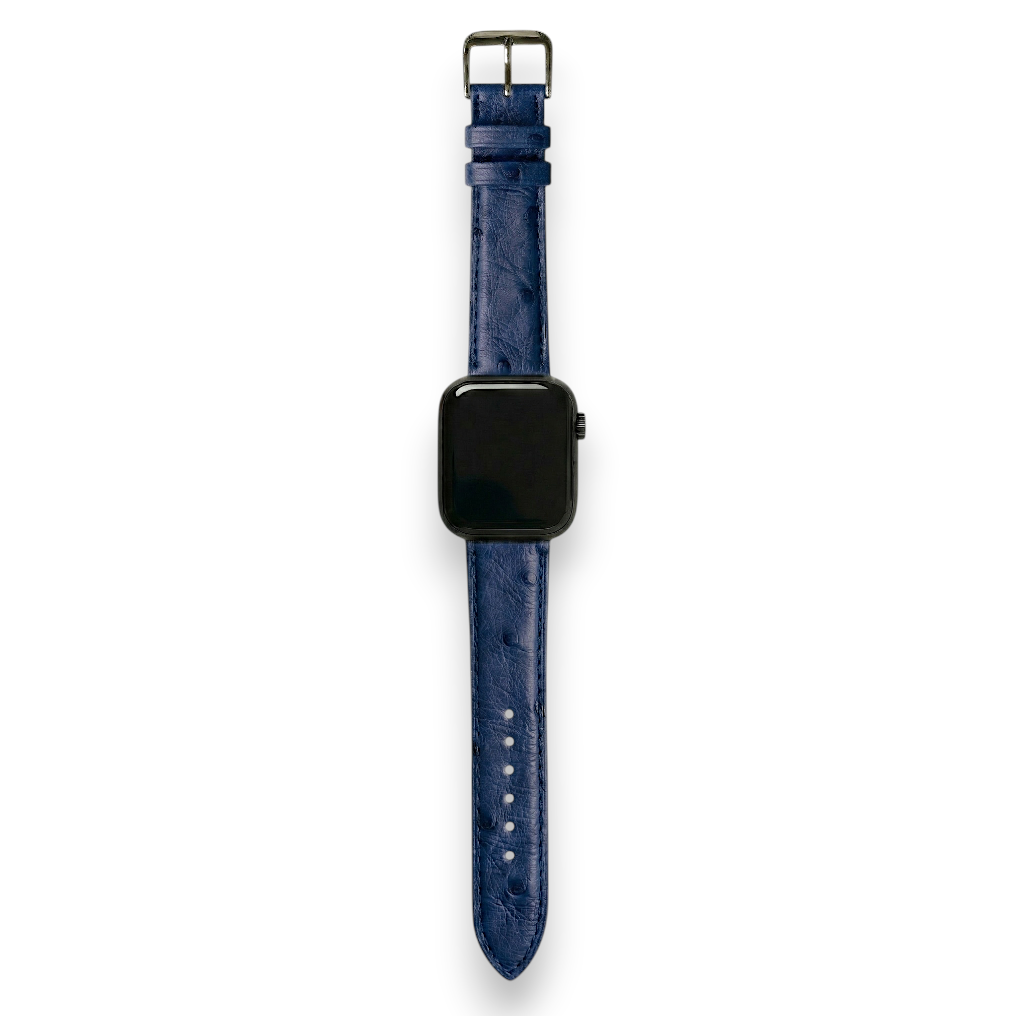 Bracelet de Montre Autruche Bleu Minuit