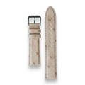 Bracelet de Montre Autruche Crème