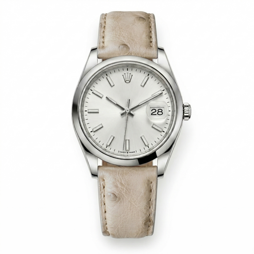 Bracelet de Montre Autruche Crème