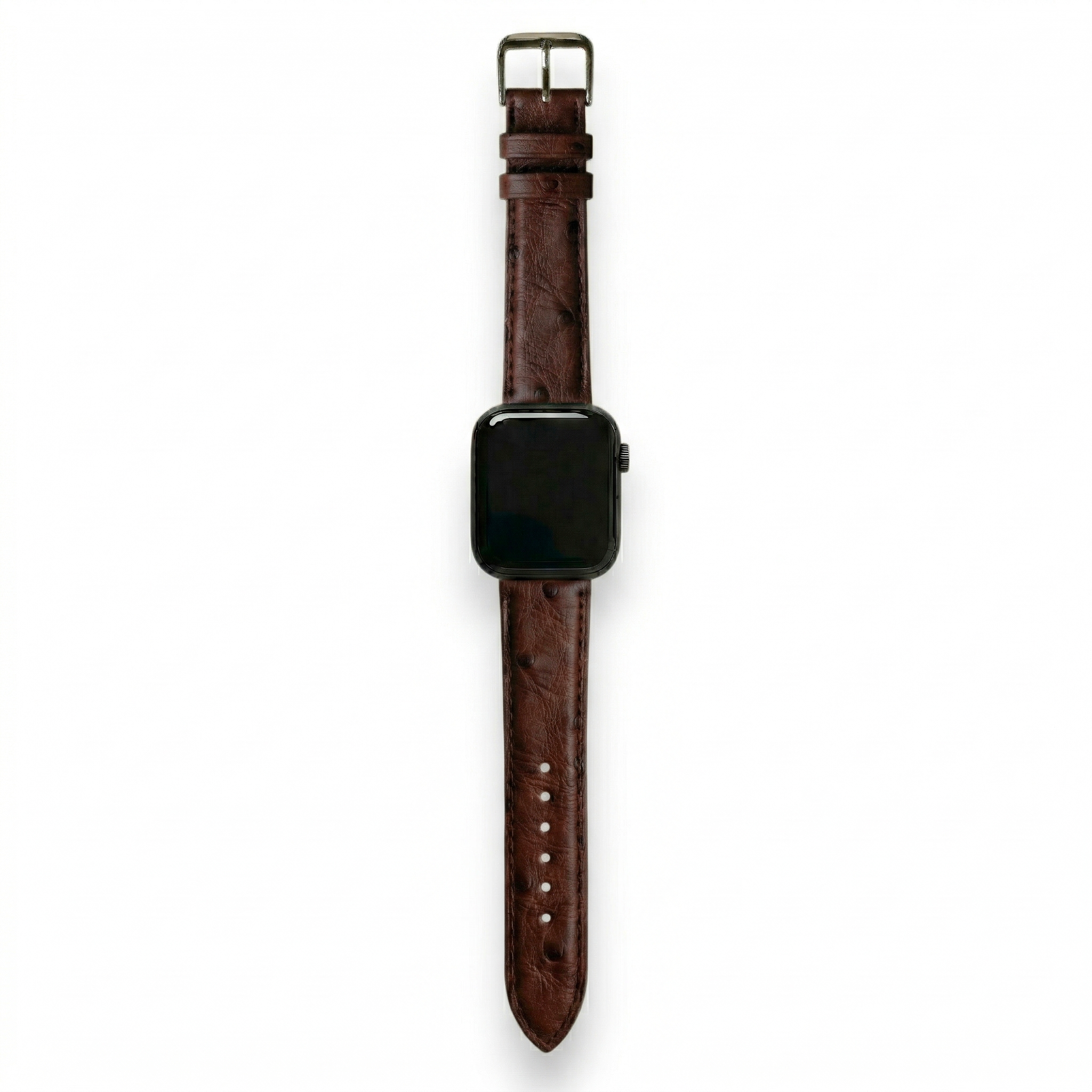 Bracelet de Montre Autruche Marron Chocolat