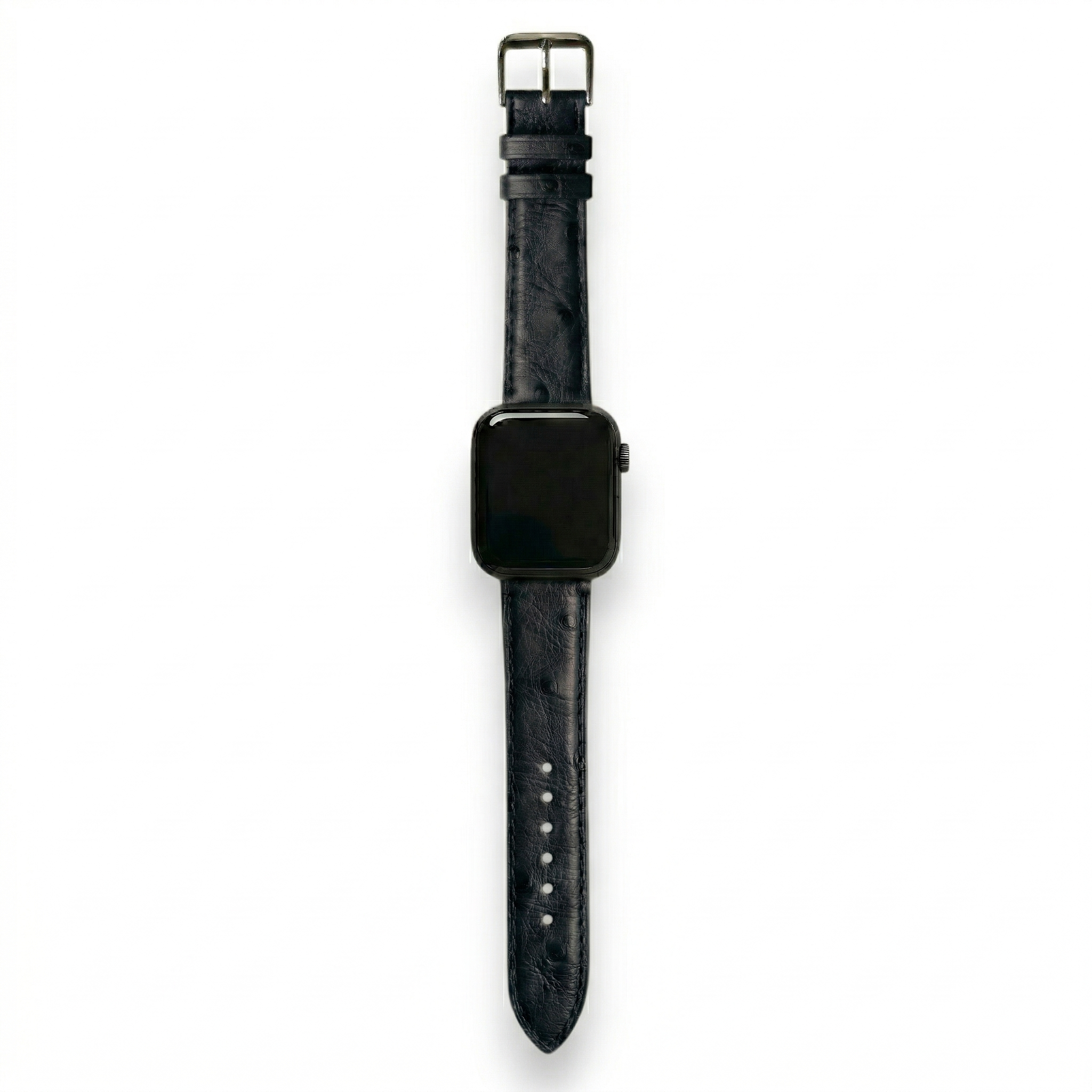 Bracelet de Montre Autruche Noir Intense