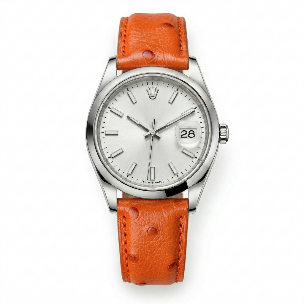 Bracelet de Montre Autruche Orange