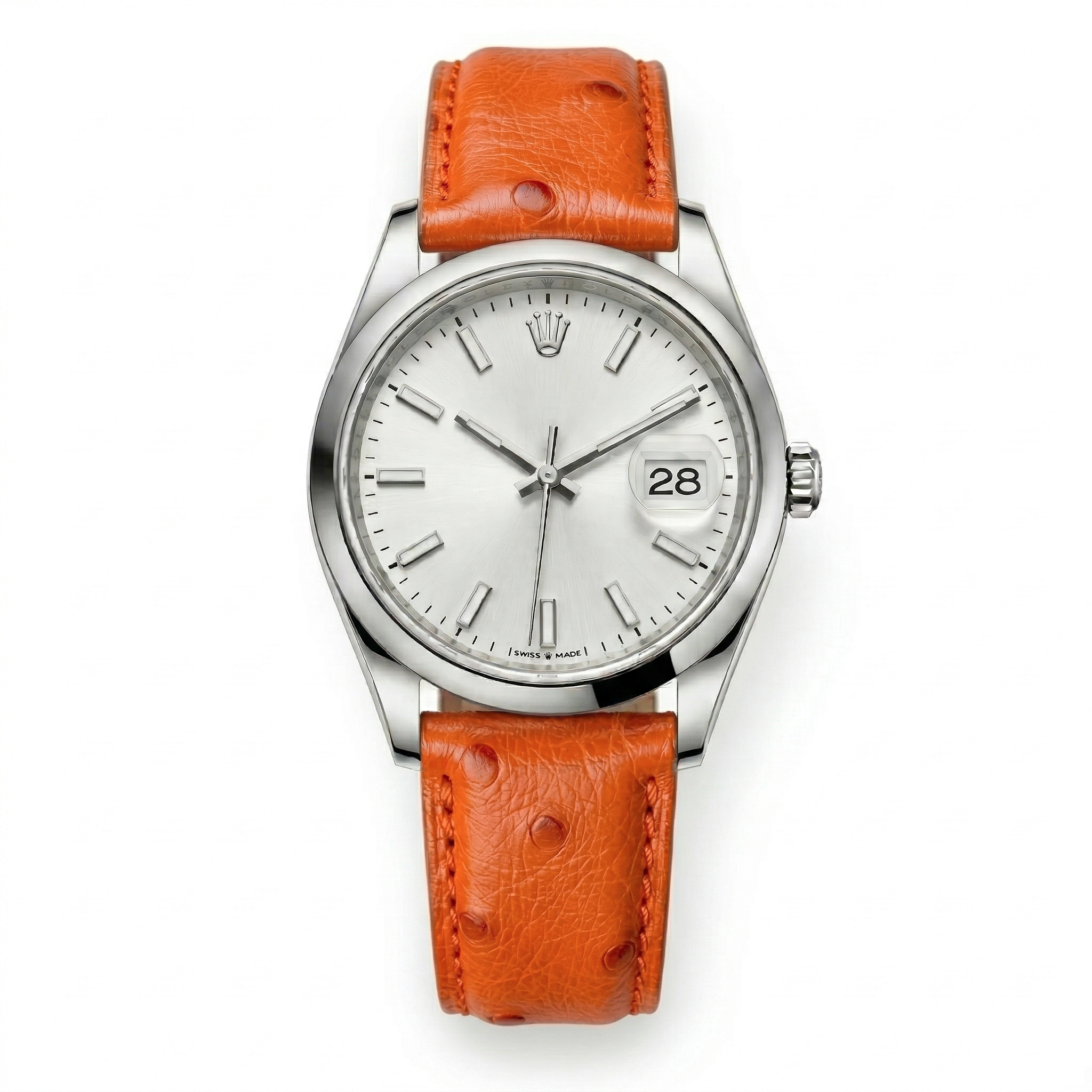 Bracelet de Montre Autruche Orange