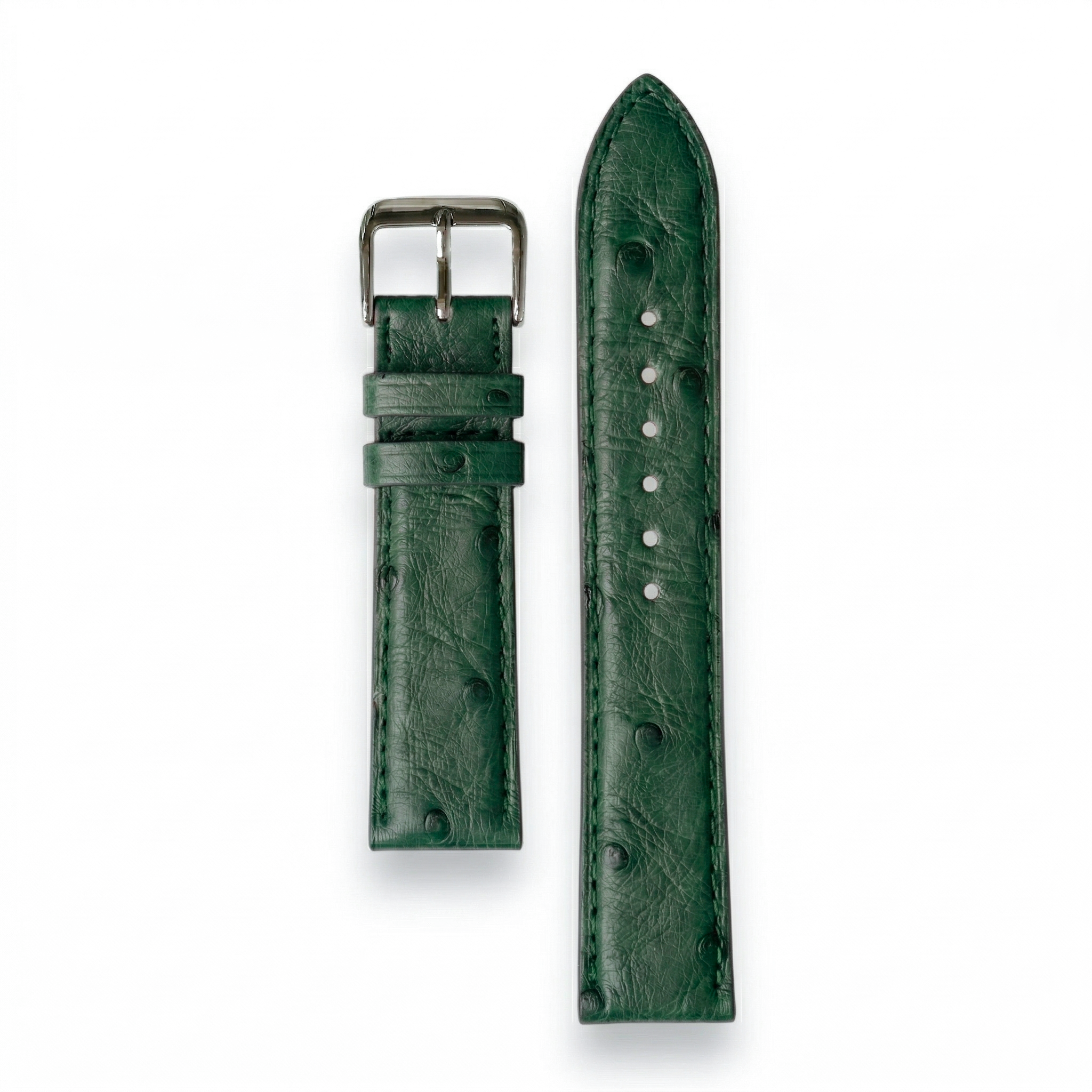 Bracelet de Montre Autruche Vert