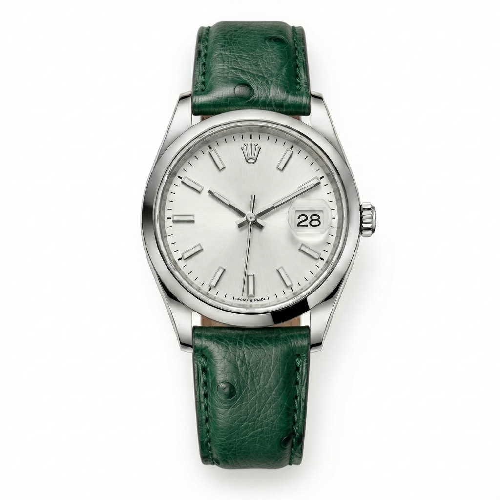 Bracelet de Montre Autruche Vert