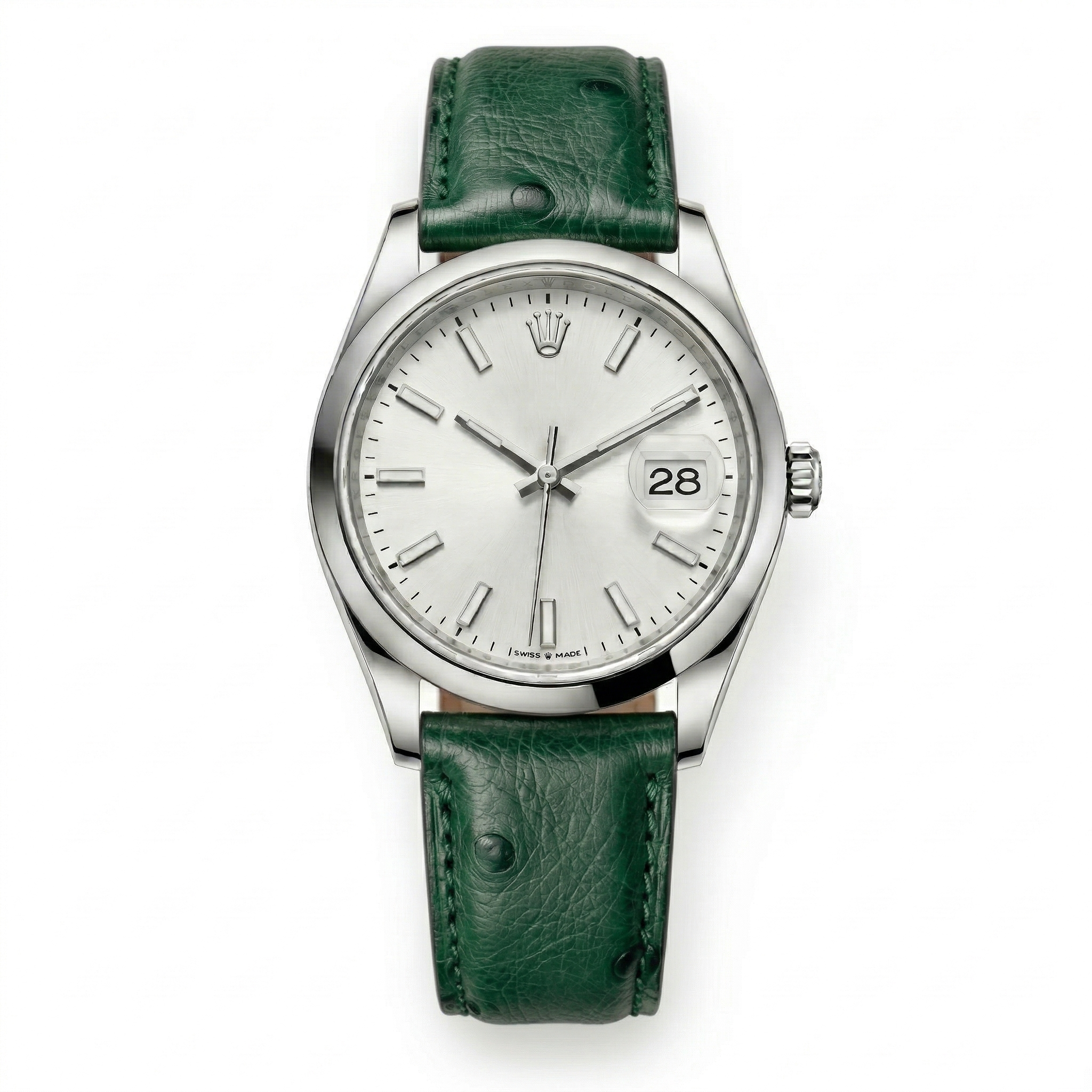 Bracelet de Montre Autruche Vert