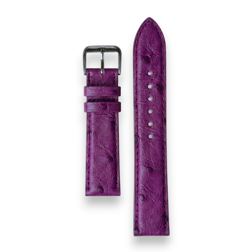 Bracelet de Montre Autruche Violet