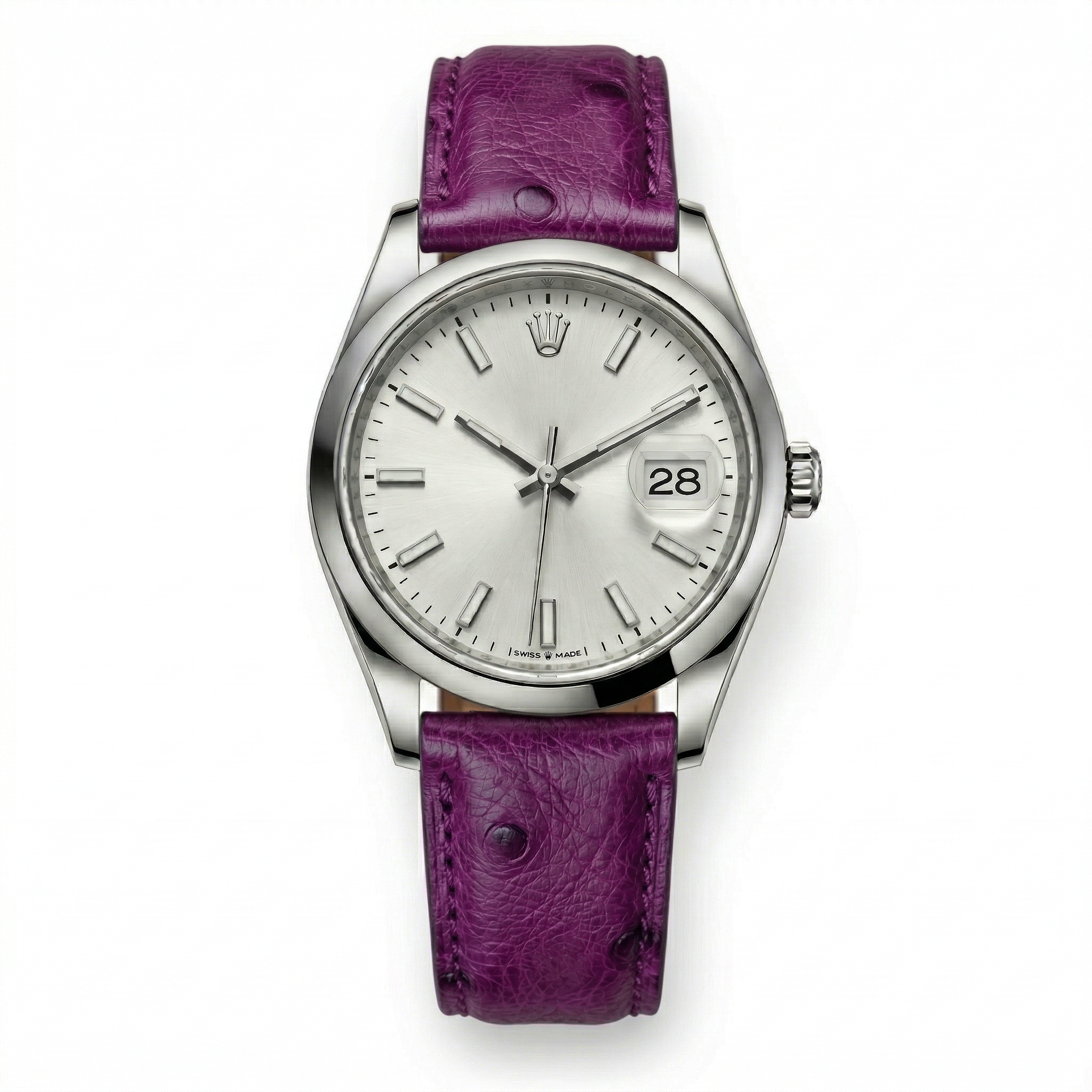 Bracelet de Montre Autruche Violet