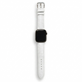 Bracelet de Montre Alligator Sauvage Blanc