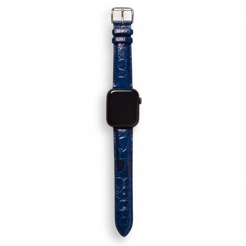 Bracelet de Montre Alligator Sauvage Bleu Minuit