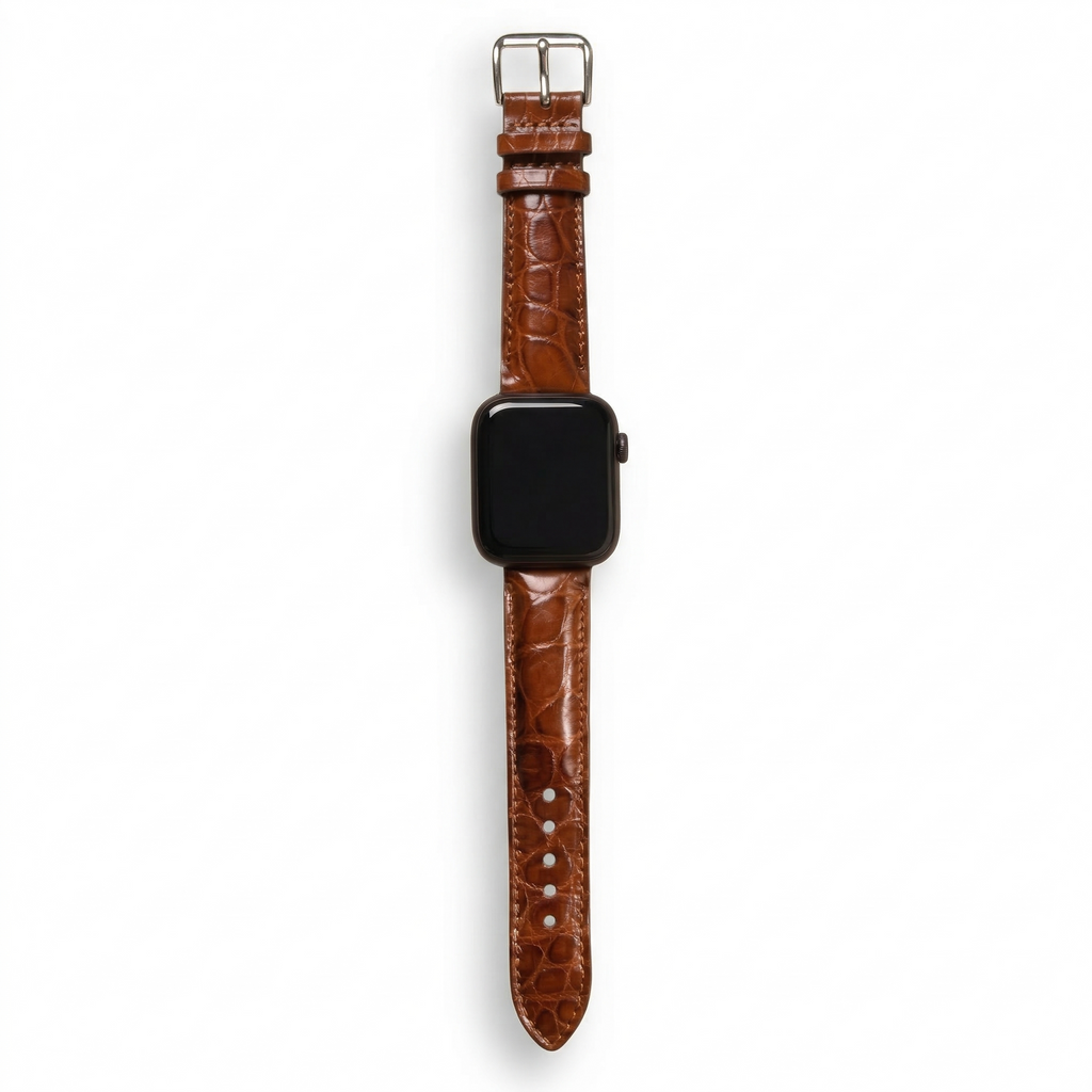 Bracelet de Montre Alligator Sauvage Camel