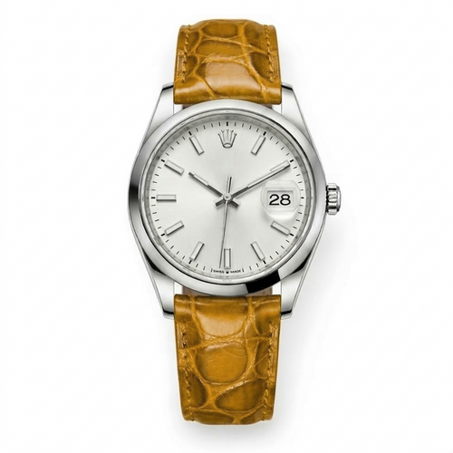 Bracelet de Montre Alligator Sauvage Jaune