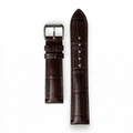 Bracelet de Montre Alligator Lisse Marron Chocolat