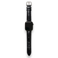 Bracelet de Montre Alligator Lisse Noir