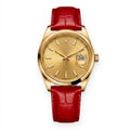 Bracelet de Montre Alligator Lisse Rouge