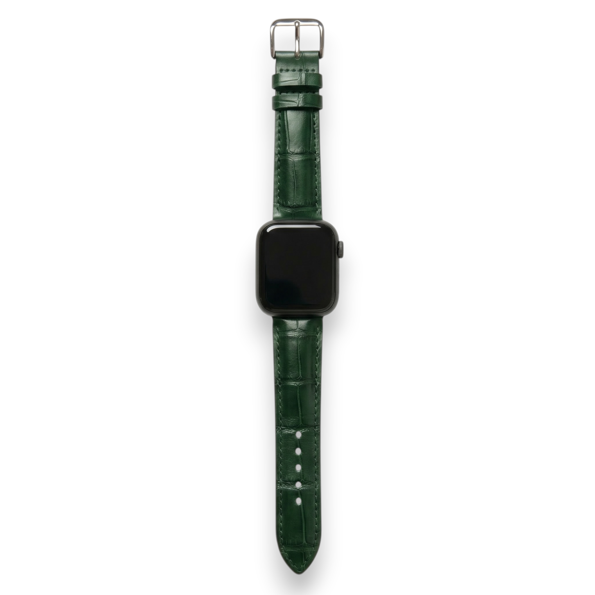 Bracelet de Montre Alligator Lisse Vert