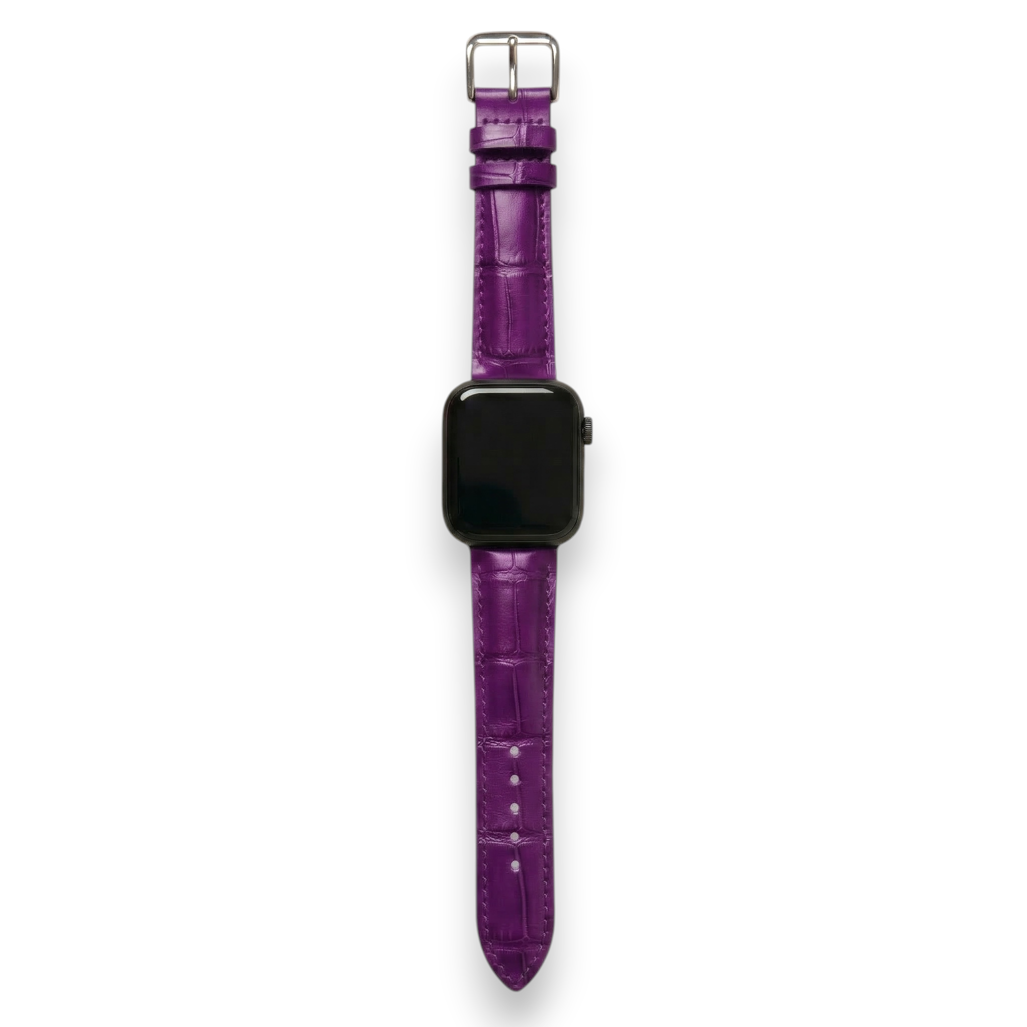 Bracelet de Montre Alligator Lisse Violet