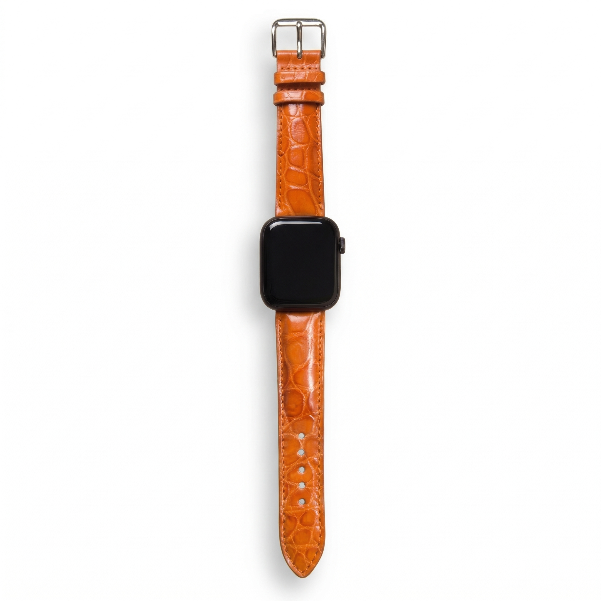 Bracelet de Montre Alligator Sauvage Orange
