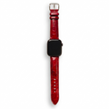 Bracelet de Montre Alligator Sauvage Rouge