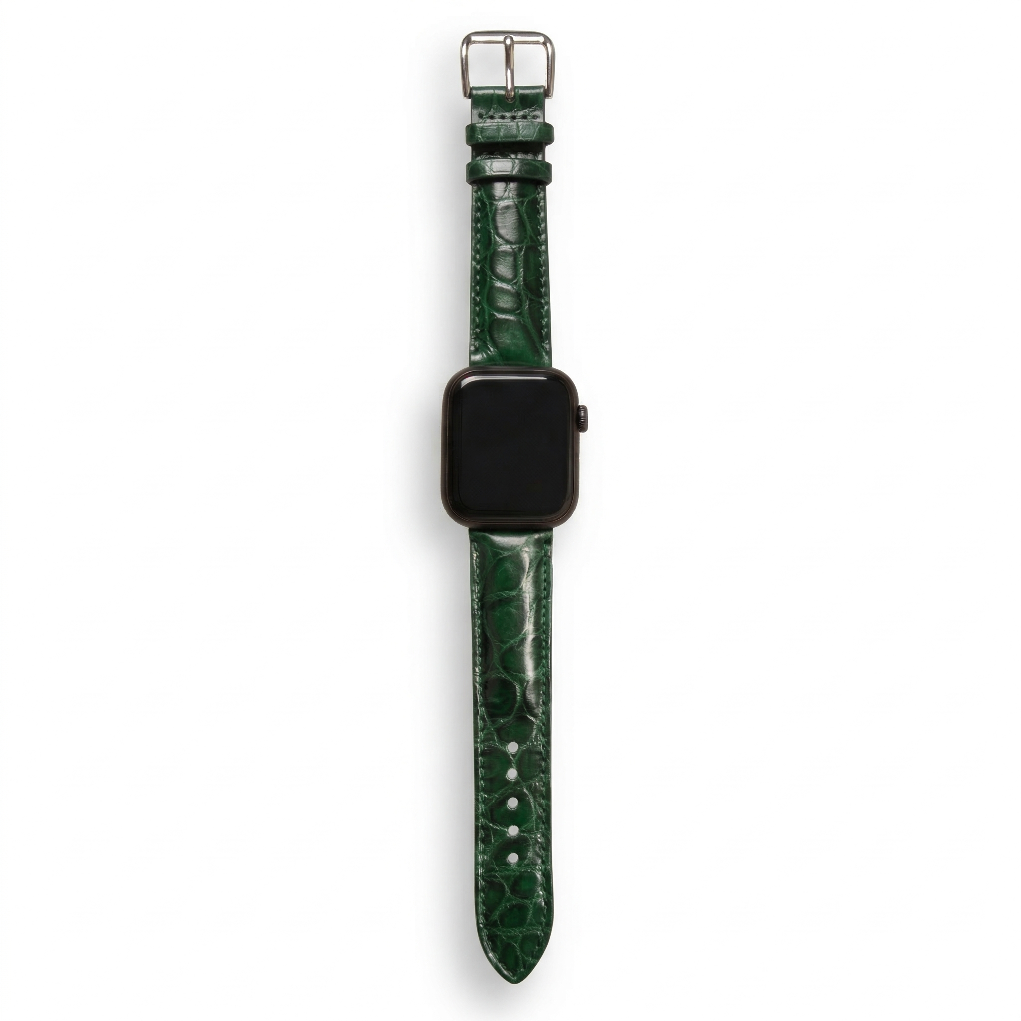 Bracelet de Montre Alligator Sauvage Vert