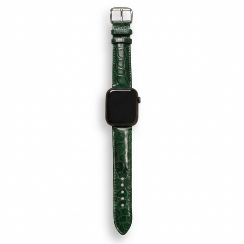 Bracelet de Montre Alligator Sauvage Vert