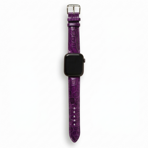 Bracelet de Montre Alligator Sauvage Violet