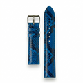 Bracelet de Montre Python Bleu Électrique