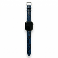 Bracelet de Montre Python Bleu Minuit