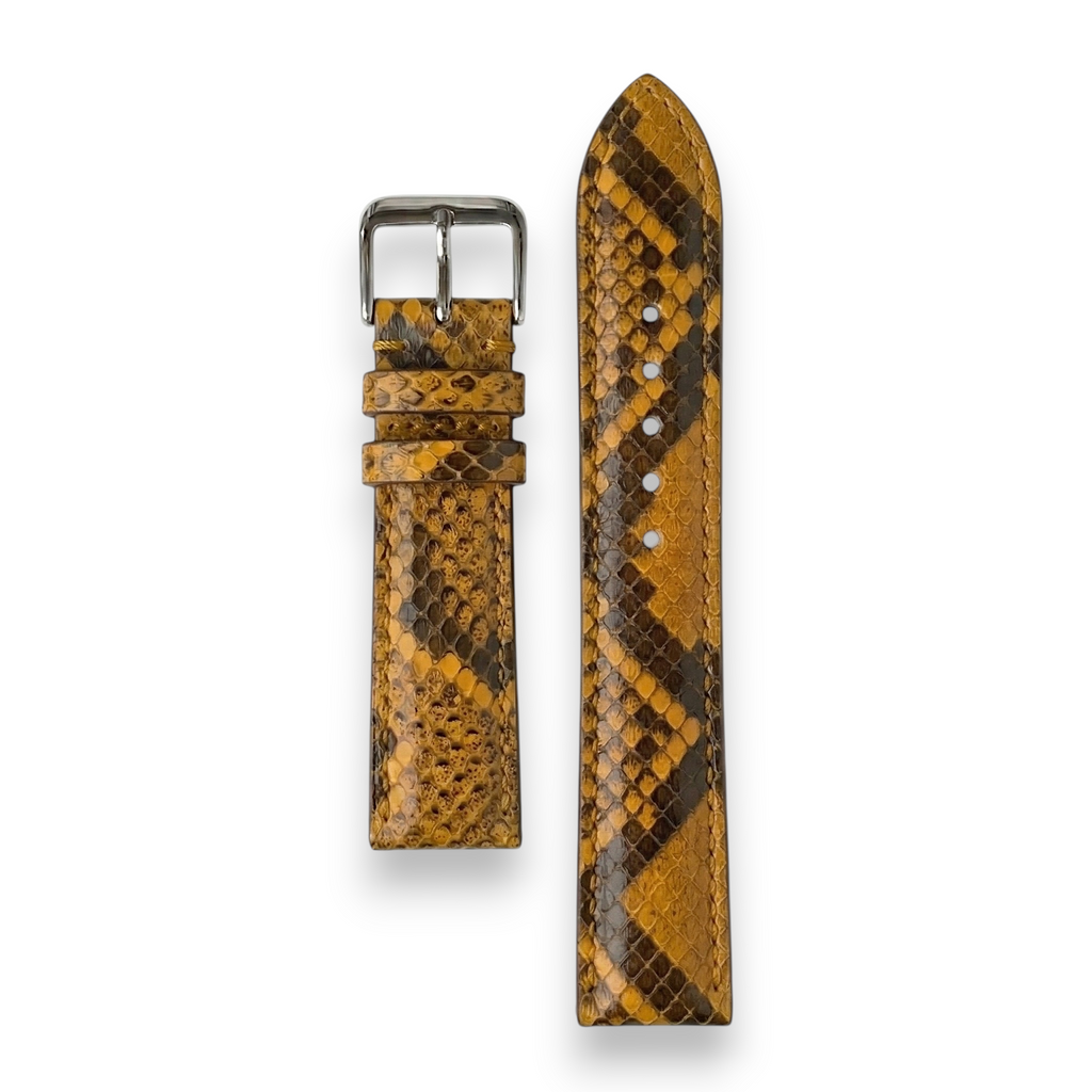 Bracelet de Montre Python Jaune