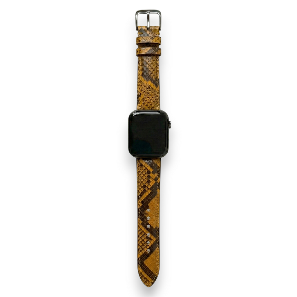 Bracelet de Montre Python Jaune