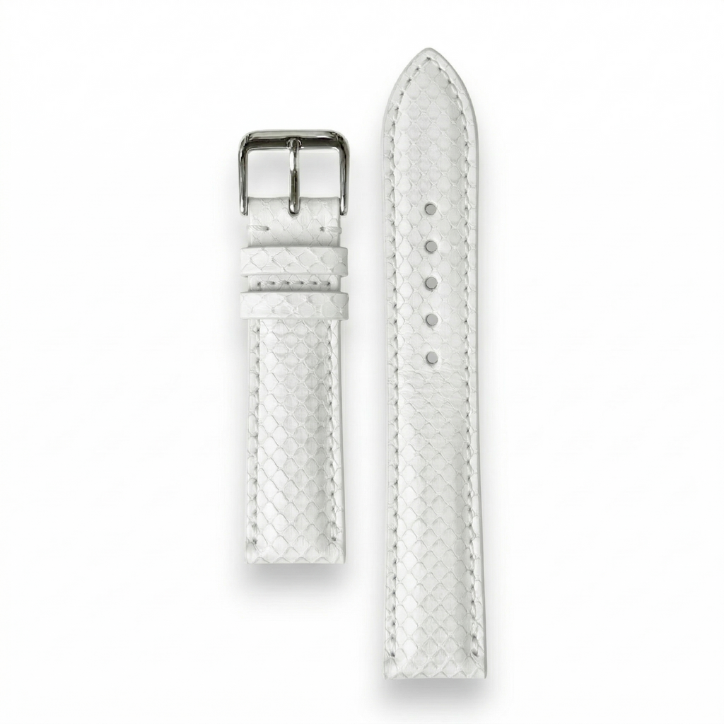 Bracelet de Montre Python Blanc