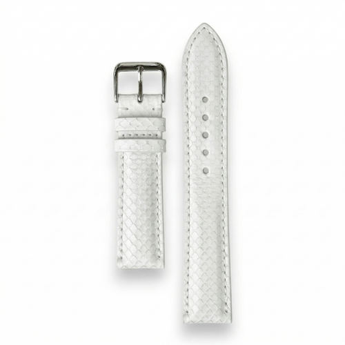 Bracelet de montre python blanc - vue 1