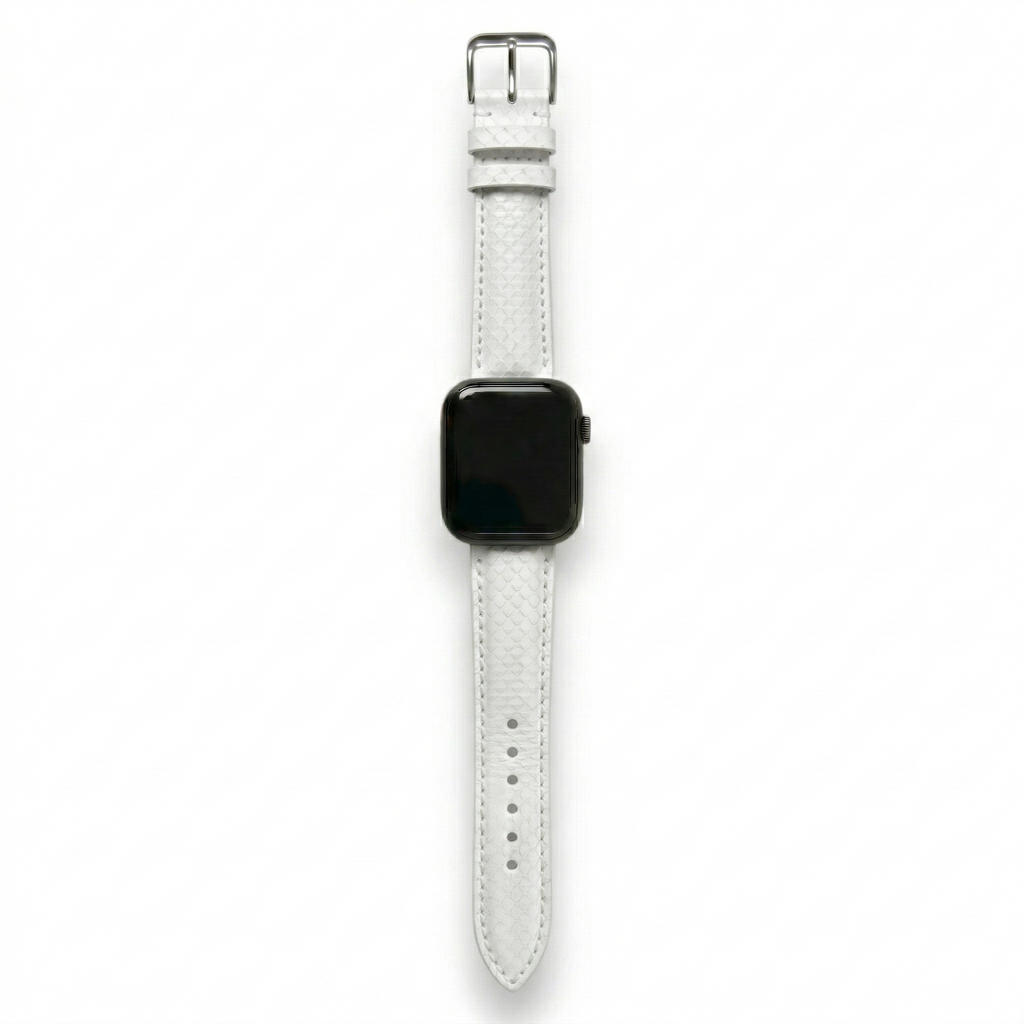 Bracelet de Montre Python Blanc