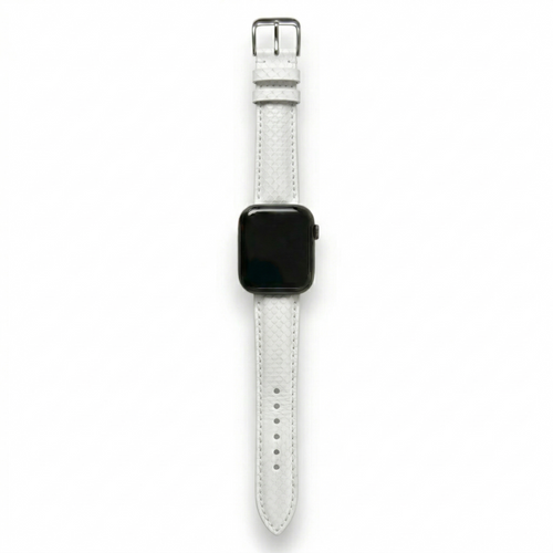 Bracelet de montre python blanc - vue 2