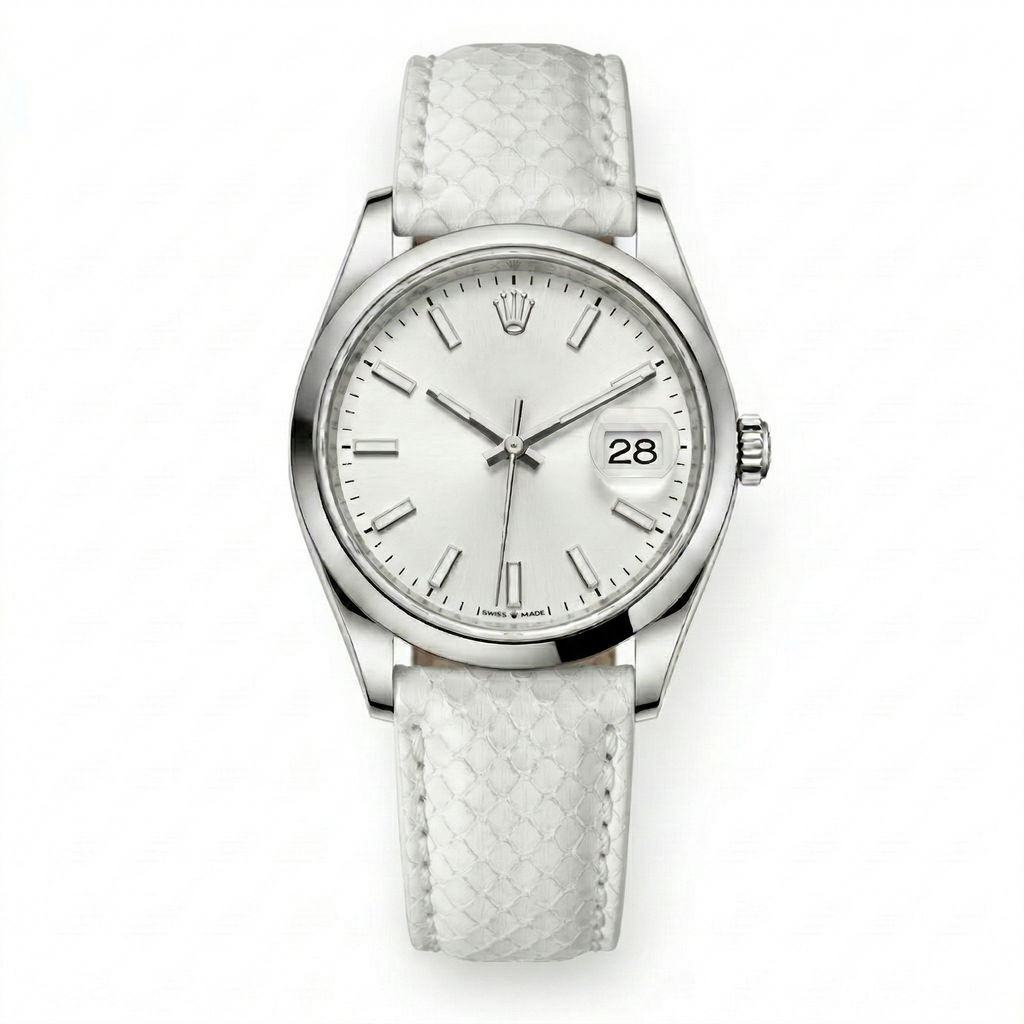 Bracelet de Montre Python Blanc