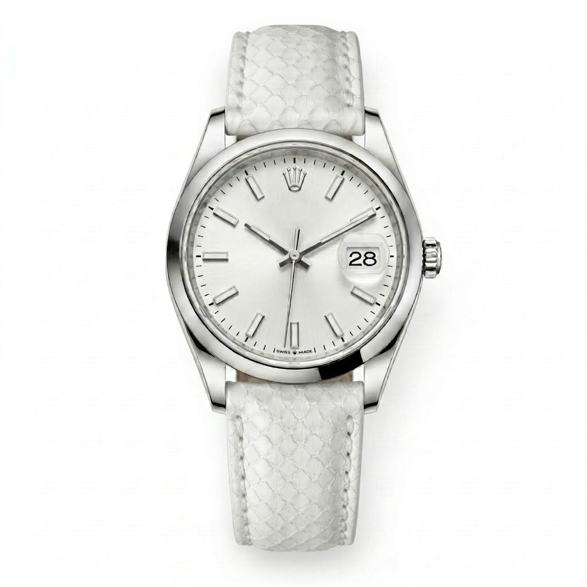 Bracelet de Montre Python Blanc