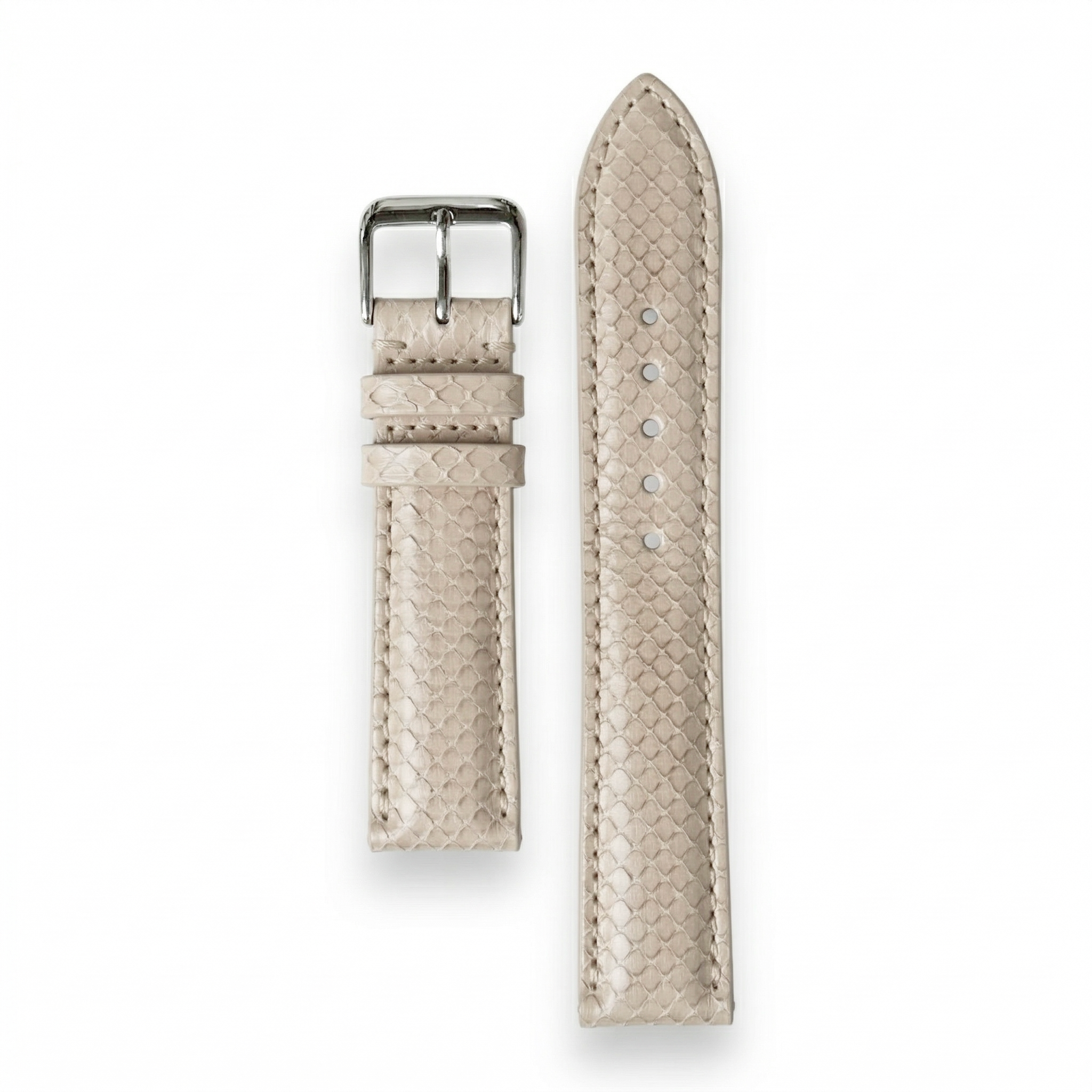 Bracelet de Montre Python Crème