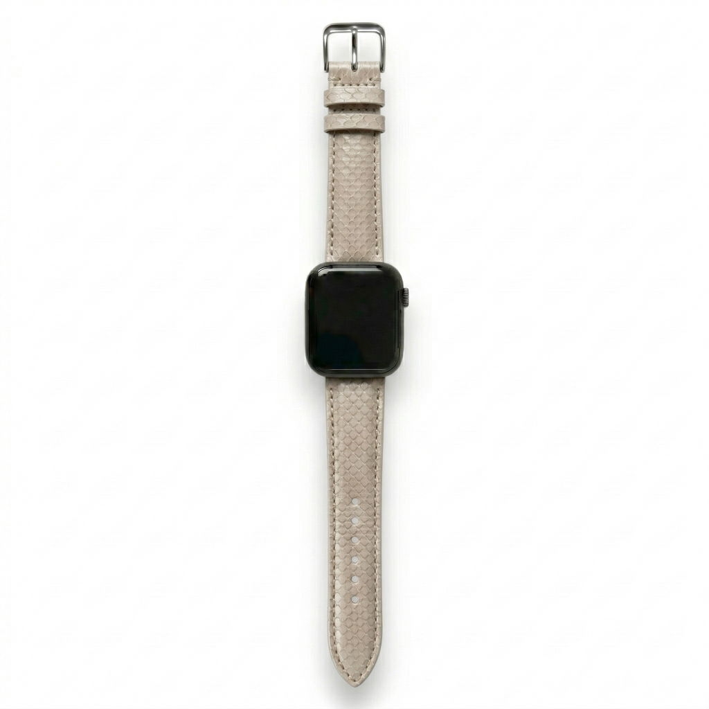 Bracelet de Montre Python Crème