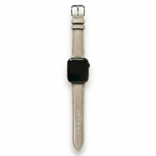 Bracelet de montre python crème - vue 1