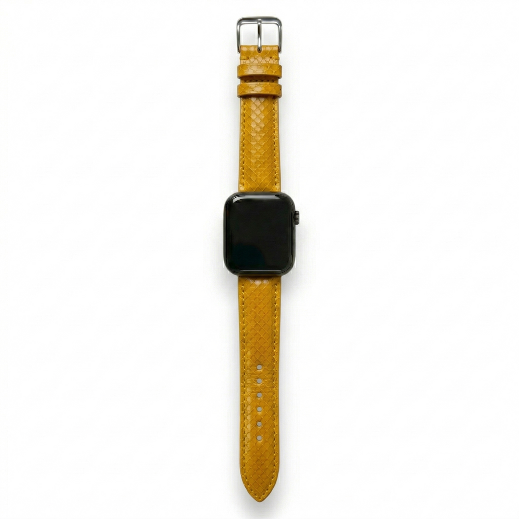 Bracelet de Montre Python Jaune
