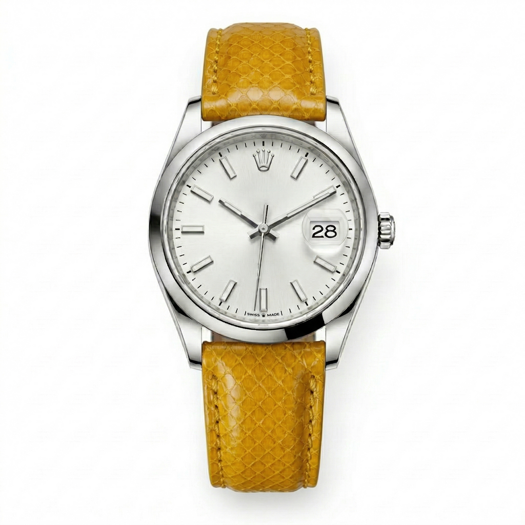 Bracelet de Montre Python Jaune