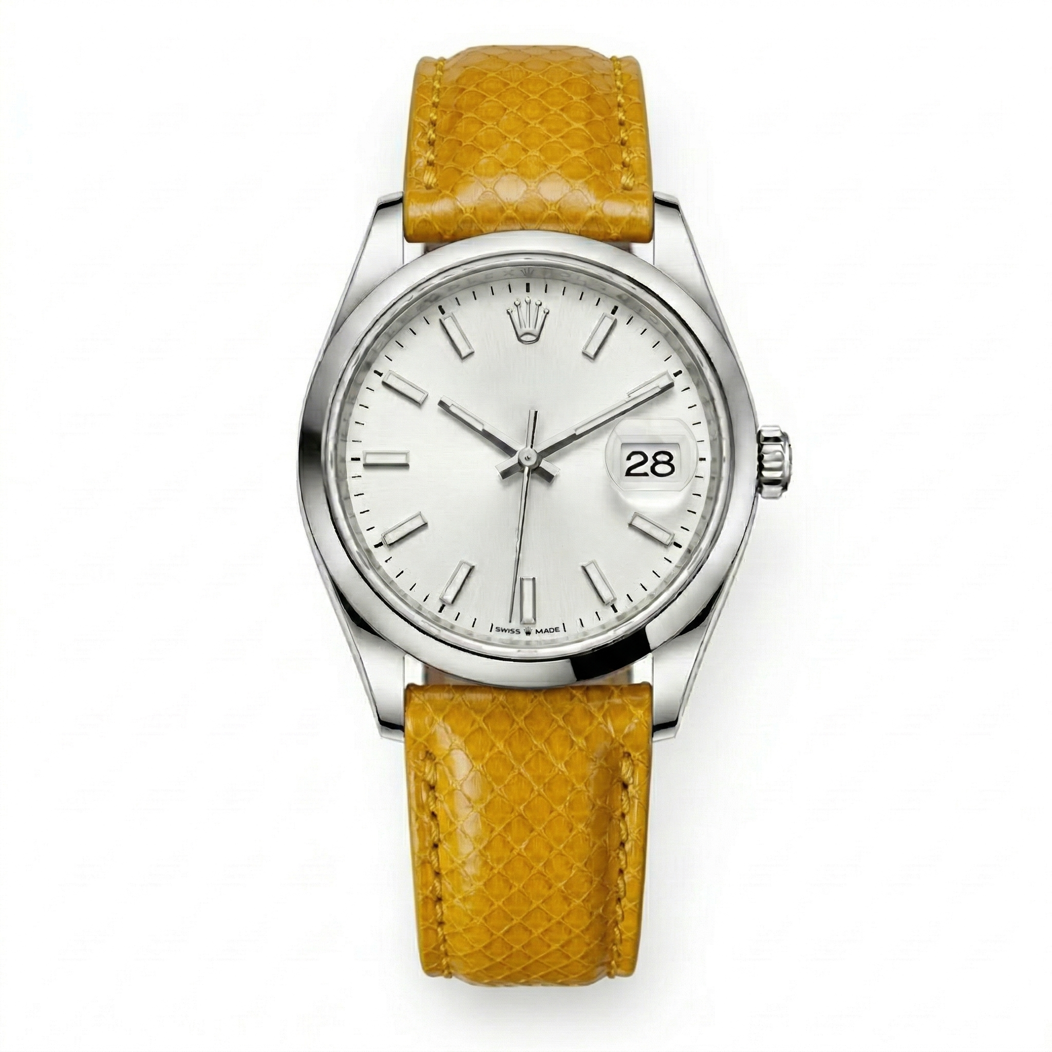 Bracelet de Montre Python Jaune