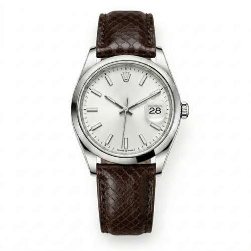 Bracelet de montre python marron - vue 2