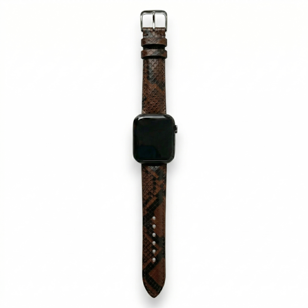 Bracelet de Montre Python Marron Chocolat