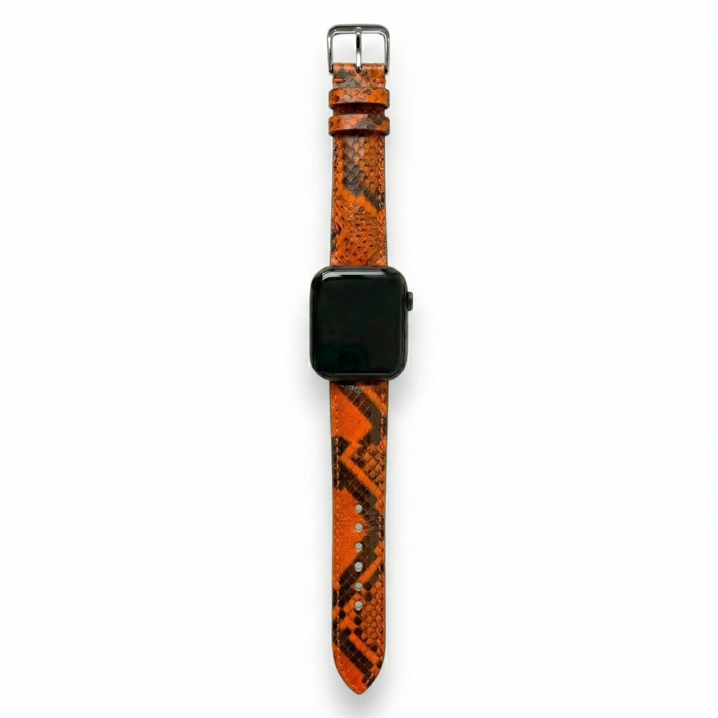 Bracelet de Montre Python Orange