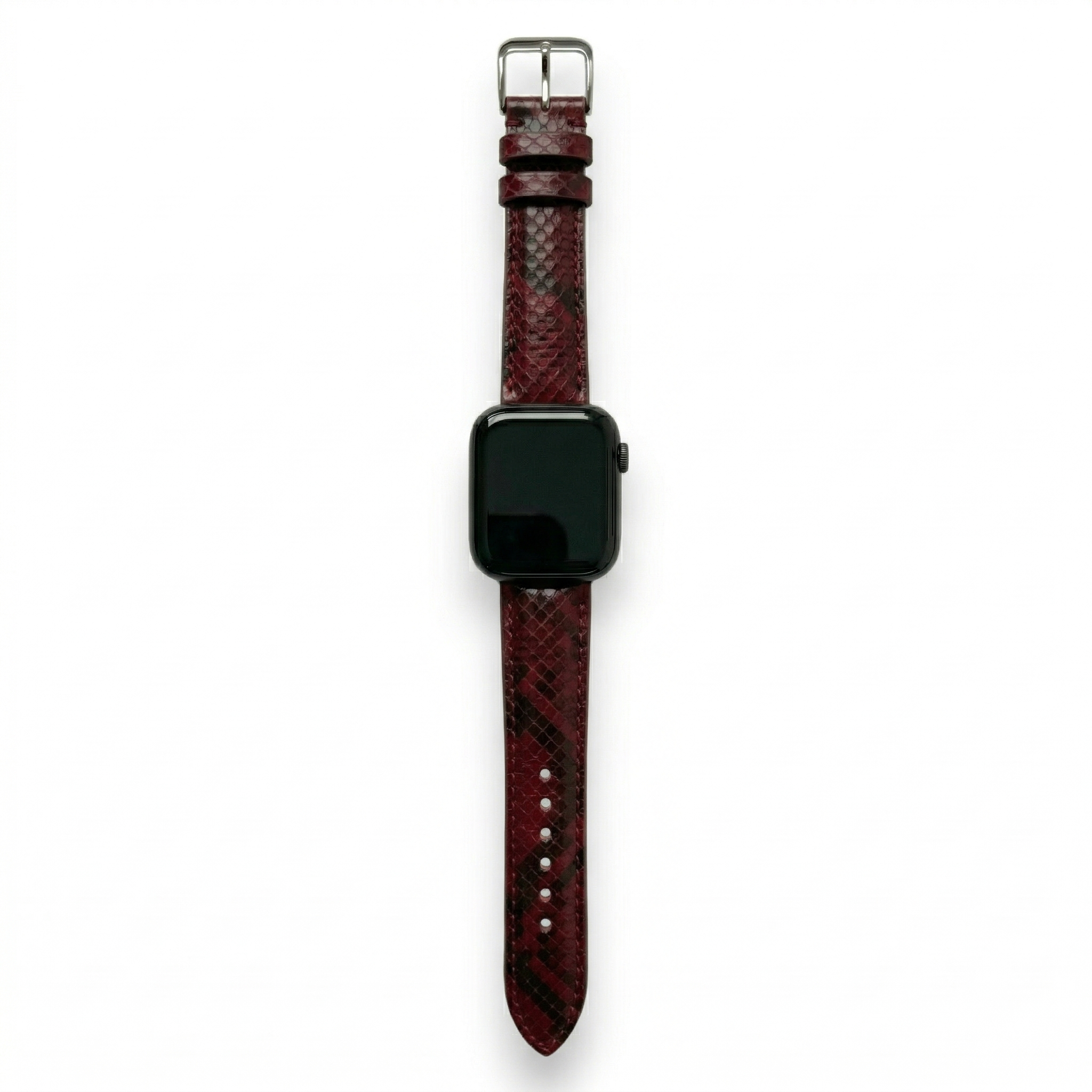 Bracelet de Montre Python Bordeaux